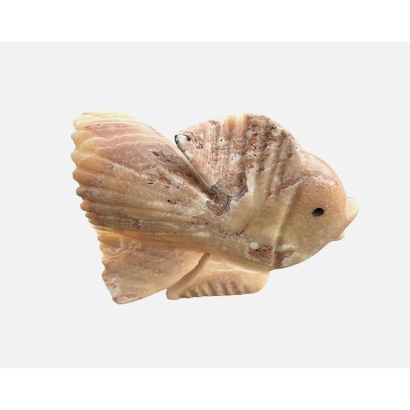 Beach Theme - Carved, Polished Marble Angelfish - Picture 2 of 6